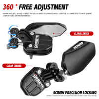 Support de caméra de rétroviseur grand angle pour moto Yamaha Tracer 9GT/900GT (2021-2025) en aluminium