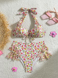 <b>Sexy</b> Floral <b>Bikinis</b> 2026 Swimsuits Women Swimwear Push Up Female Beach Swim Wear Bathing Suits Brazilian <b>Bikini</b> <b>Set</b> Pool Bather - Product Image 6
