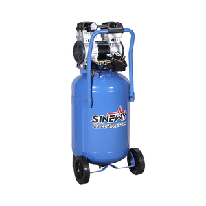 Compresseur d'air vertical silencieux d'occasion 1,5 kW 2 CV 220 V à piston pour peinture automobile - Product Image 2