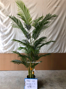 Décoration Chine Vente en gros Arbre artificiel <span class=keywords><strong>Chrysalidocarpus</strong></span> Palmier d'Hawaï en pot - Product Image 5