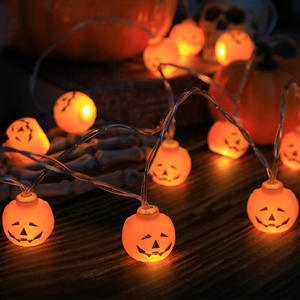 Nueva Llegada: Guirnalda de Luces LED Decorativas de Halloween con Forma de Calabaza Fantasma para Exteriores, 3m de Longitud, IP44 Impermeable, Funciona con Pilas - Product Image 2