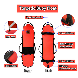 Bouée de plongée <span class=keywords><strong>gonflable</strong></span> haute visibilité pour la natation et la plongée sous-marine - Product Image 2