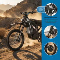 Vélo de montagne électrique à pneus larges de 70/100-19 pouces, 3000W, 250N.M de couple, 72V 36Ah, frein à disque, E-MTB pour adultes, pour la conduite hors route