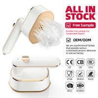 Vaporizador de Ropa Portátil, Mini Plancha de Vapor de Mano Reforzada para Ropa, Vaporizador Eléctrico Compacto, Eliminador de Arrugas para el Hogar