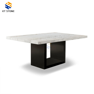 Tavoli <span class=keywords><strong>da</strong></span> <span class=keywords><strong>Pranzo</strong></span> in Marmo Emperador Dark, Tavolo di Lusso in Pietra per Villa, Hotel, Arredamento di Alta Gamma per Sala <span class=keywords><strong>da</strong></span> <span class=keywords><strong>Pranzo</strong></span> - Product Image 1