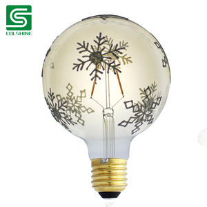Lampe vintage d'<span class=keywords><strong>ampoule</strong></span> de filaments LED de <span class=keywords><strong>fleur</strong></span> de neige pour la décoration de fête de Noël nouvel an - Product Image 1