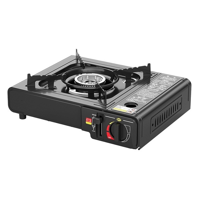 Portable Camping Stove Set Cassette Gas Canister Hot-Pot Cooker Butane Fuel 3-5 People Capacity Includes Ignition Device
