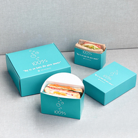 Boîte alimentaire pliable personnalisée en kraft avec fermeture éclair et bande de déchirement facile pour emballage à emporter de burgers, kebabs, burritos, hot-dogs et tacos