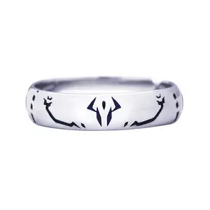 7 видов конструкций аниме ювелирные аксессуары Jujutsu Kaisen кольцо для косплея мультяшный Сплав Бриллиантовое парное кольцо регулируемое кольцо для мужчин