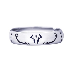 Acessórios de Joias de <span class=keywords><strong>Anime</strong></span> com 7 Designs, Anel de Cosplay Satoru Gojo, Anel de Casal em Liga de Cartoon com Diamante, Anel Ajustável para Homens - Product Image 1