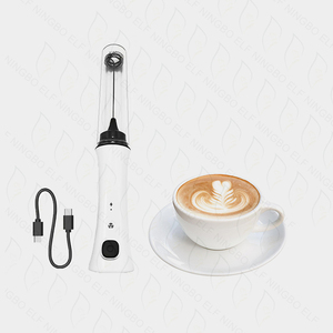 Nouvel arrivage Mini mousseur rechargeable par USB Fouet électrique écologique en ABS Dispositif portatif <span class=keywords><strong>pour</strong></span> café thé <span class=keywords><strong>lait</strong></span> mousse Boîte - Product Image 2