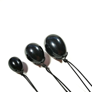 DIY, la mejor oferta, palillo de huevos de <span class=keywords><strong>Jade</strong></span> Yoni, 3 uds., cristal de cuarzo Natural perforado, huevos de <span class=keywords><strong>Jade</strong></span>, adornos de piedra para masaje, decoración de jardín - Product Image 1