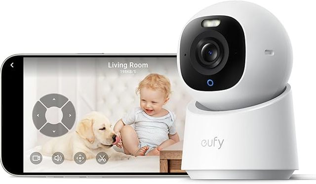 eufy Indoor Cam E30, Latest Generation, 4K UHD Security Camera, Pet/Dog/Baby Camera with Phone app, Color Night Vision,