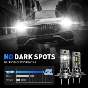 Ampoule de phare LED Novsight N99 <span class=keywords><strong>Mini</strong></span> sans fil 100W 24000LM 6500K pour phare de voiture, lampes à diodes automobiles H7 LED 12V - Product Image 4