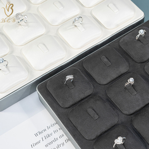 Stackable kim loại cạnh đồ trang sức hiển thị đứng đặt khay vòng. Tự làm kết hợp đồ trang sức sang trọng hiển thị đứng - Product Image 2