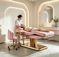 Luxuriöse Multifunktionale Massageliege mit Elektrischer Hebefunktion und Komfortablem Kissen für Schönheitssalon Spa Hotel Medizin