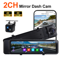 Caméra de tableau de bord miroir 10,99 pouces 4K 2160P double objectif DVR de voiture WiFi GPS ADAS BSD Caméra de rétroviseur pour voitures et camions OEM ODM MOQ 1