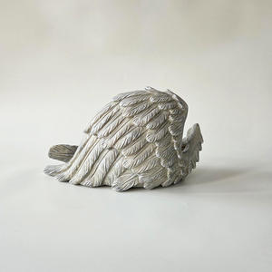 Melek Kanadı Kedi Şeklinde Reçine Evcil Hayvan Kremasyon Urnası, Külleri İçin Anıt Cenaze Urnası ve Küçük Evcil Hayvanlar İçin Dekoratif Hatıra, Evde Sergileme İçin - Product Image 2