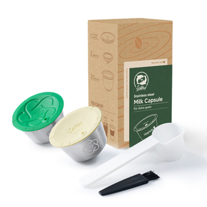 ICafilas-cápsula de café reutilizable de acero inoxidable, <span class=keywords><strong>para</strong></span> uso en máquina de café <span class=keywords><strong>Dolce</strong></span> <span class=keywords><strong>gusto</strong></span>, leche y café - Product Image 1