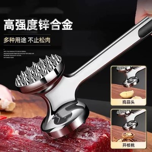 Attendrisseur de viande double face en alliage de zinc avec aiguille et face plate pour attendrir les steaks et la volaille, outil de cuisine domestique - Product Image 3