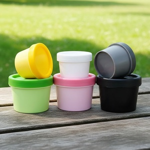 Stock 50ml 100ml 200ml PP White Pink Blue Green Face Cream Eye Cream Cosmetic Container <b>Jar</b> Screw Cap Screen Printing Body - Product Image 4