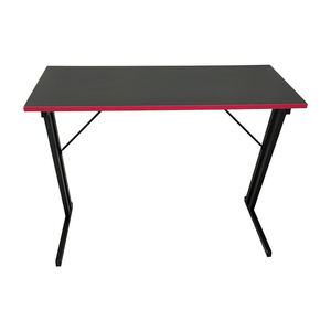 Moderna Smart Home & Office Gaming Desk Topstyle bordo nero e rosso PVC Computer tavolo Z-gambe in metallo materiale OEM PC tavolo da gioco - Product Image 6