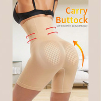 Leggings Moldeadores Sin Costuras de Talle Alto para Mujer XS con Control de Abdomen, Braguitas Levantacola, Faja Firme Transpirable Acolchada