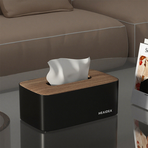 Boîte à mouchoirs murale en bambou pour le visage, haut de gamme Offre Spéciale élégant, créative et luxueuse pour la voiture - Product Image 1