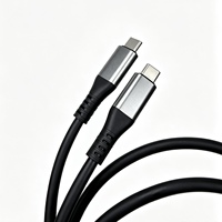 Cable USB 3.2 Gen 2x2 Tipo-C de 20 Gbps, Transferencia de Datos de Ultra Alta Velocidad, Base de Conexión para SSD Externo, PVC, Uso en Computadora