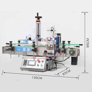Automatic Round Bottle Labeling Machine LY-YTB150 (with Conveyor Belt) <strong>High</strong> <strong>Precision</strong> <strong>PLC</strong> Touch Screen <strong>Controller</strong> Adjustable - Product Image 3