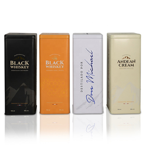 Tùy Chỉnh Rỗng Whisky Kim Loại Hộp Thiếc Hình Trụ Rượu Vang Tin Có Thể Gói Quà Tặng Rượu Vodka Rượu Vang Rượu Vang Lưu Trữ - Product Image 4