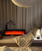 Nouvelle Cheminée Électrique à Bas Prix 97 cm 2026, Lampe Décorative à Flamme LED pour Salon Européen, Fabricants