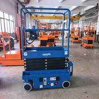 Plateforme de travail aérienne mobile électrique autopropulsée HELI 3m 3.9m 4.8m, nacelle élévatrice à ciseaux compacte avec direction hydraulique, capacité 300kg
