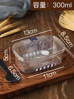 Boîtes en plastique PET transparentes personnalisées en gros, gobelets à dessert carrés jetables transparents