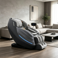 Fauteuil de massage intelligent à commande vocale, pliable et portable, zéro gravité, relaxation complète du corps, avec chauffage du dos, airbag et rouleau pour les pieds