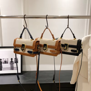 Summer New Women's Ins PU Leather <b>Handbag</b> Popular <b>Small</b> One Shoulder Bag Button Portable Fashionable Crossbody Bag Tanjing - Product Image 2
