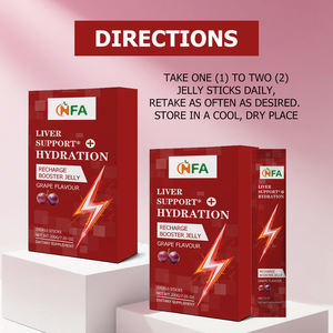 Gelatina Reforzadora de Recarga de Alta Calidad, Limpiador y Desintoxicante de Hígado con Sabor a Uva, Gelatina Hidratante para el Apoyo Hepático con Bayas de Goji y Cúrcuma - Product Image 2