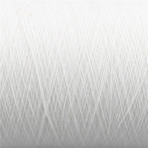 Fil à bout ouvert en polyester mélangé de coton régénéré Tissage à tricoter à haute ténacité Motif brut Matériau recyclé écologique - Product Image 3