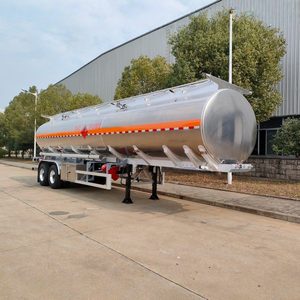 Semi-remorque citerne à carburant robuste à 2 essieux, capacité de 38 000 L, pour le transport de carburants inflammables et de pétrole - Product Image 2