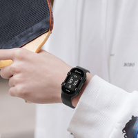 Montre de sport étanche MINGRUI pour enfants et adolescents, écran LCD carré arrondi, lumineuse, résistante aux éclaboussures 30M, batterie 3 ans, alarme, calendrier, 6 couleurs, OEM