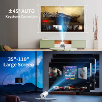 Projecteur de cinéma maison intelligent HY300 Android 11 1080P 150 Lumens à courte focale portable CE RoHS Mini