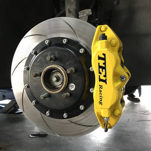 TEI de <span class=keywords><strong>Kit</strong></span> de freno grande 4-pinza de pistón de freno delantero con 330x28mm Rotor enfoque <span class=keywords><strong>MK2</strong></span> 2007-2010 de 17 pulgadas - Product Image 4