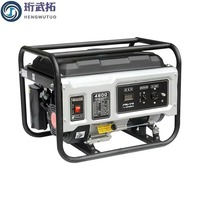 Générateur d'essence portable toutes séries 3-10KW, démarrage par lanceur, AVR stabilisé, silencieux, réservoir de carburant 25L, monophasé/triphasé, usage domestique