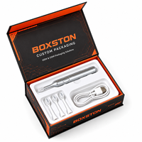 Boîte d'emballage en carton personnalisée de luxe pour brosse à dents électrique, imperméable, avec doublure en éponge, fermeture magnétique, boîte cadeau rigide