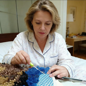 Kits de coussins <span class=keywords><strong>au</strong></span> <span class=keywords><strong>crochet</strong></span> personnalisés en gros <span class=keywords><strong>pour</strong></span> débutants et adultes, avec toile pré-imprimée, créations <span class=keywords><strong>au</strong></span> <span class=keywords><strong>crochet</strong></span> faciles - Product Image 3