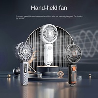 Mini ventilateur portable USB OEM, pliable, trois vitesses, lumière LED RGB, emballage en boîte couleur anglaise, matériau plastique
