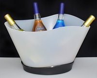 Récipient à Champagne, vin, bière, seau à glace, bacs à boissons multicolores, seau à glace rvb
