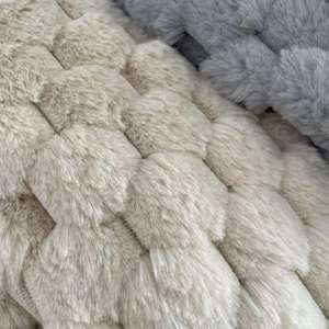 Tùy chỉnh đầy màu sắc giả thỏ lông ném chăn-siêu mềm ấm & Fluffy trang trí cho sofa hoàn hảo cho mùa đông đi văng nhu cầu - Product Image 4