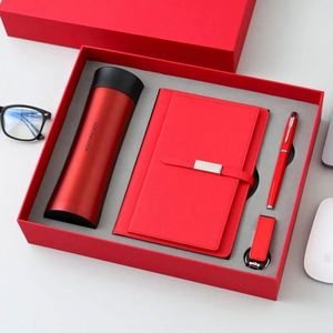 Cuaderno de Tapa Dura de Cuero PU de Alta Calidad A5 con Logotipo Personalizado, Papel de 100 g/m², Diario Personalizado con Caja de Regalo y Bolígrafos - Product Image 4