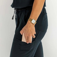 Uniforme de personnalisation d'usine matériau extensible hôpital médecin infirmière gommage femmes travail gommages uniformes gommage survêtement ensembles